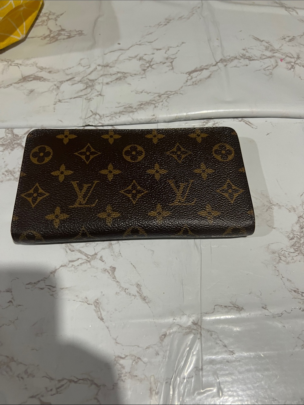 Louis Vuitton Brown Monogram Long Card Holder Wallet